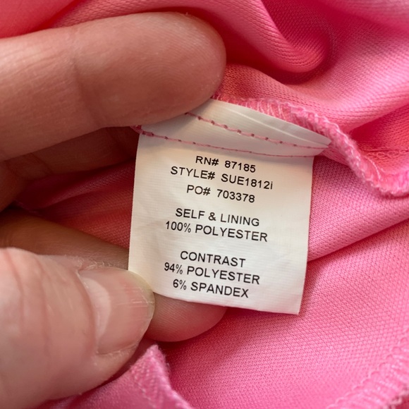 Gorgeous Roxette Pink and Black High-Low Dress, Girl's Size 12. - Picture 12 of 13